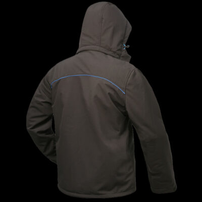 Softshelljacke wattiert - schwarz