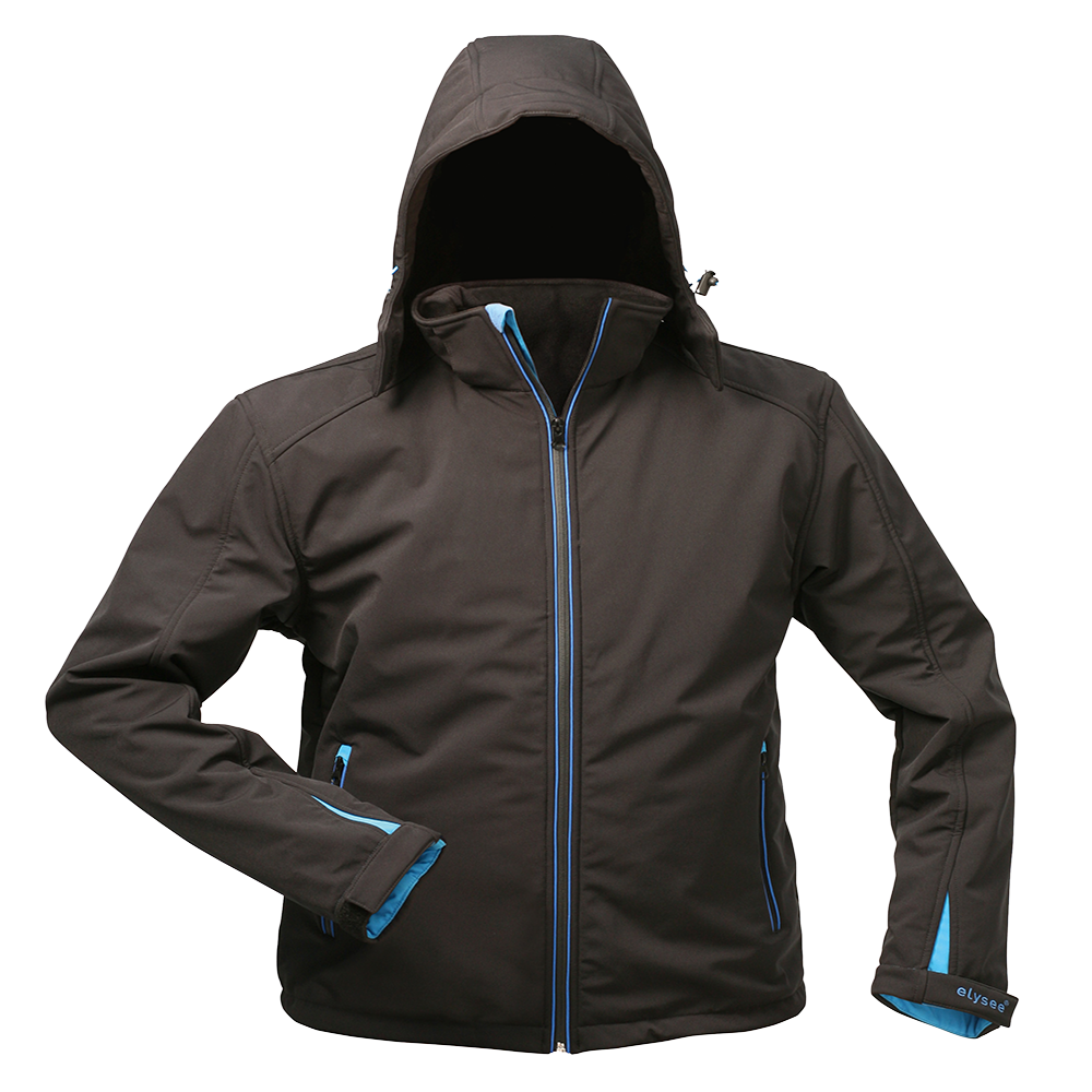 Softshelljacke wattiert - SCHWARZ