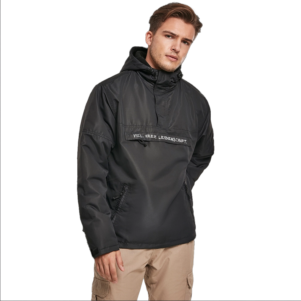 Viel.Meer.Leidenschaft. Summer Windbreaker mit Kapuze - SCHWARZ