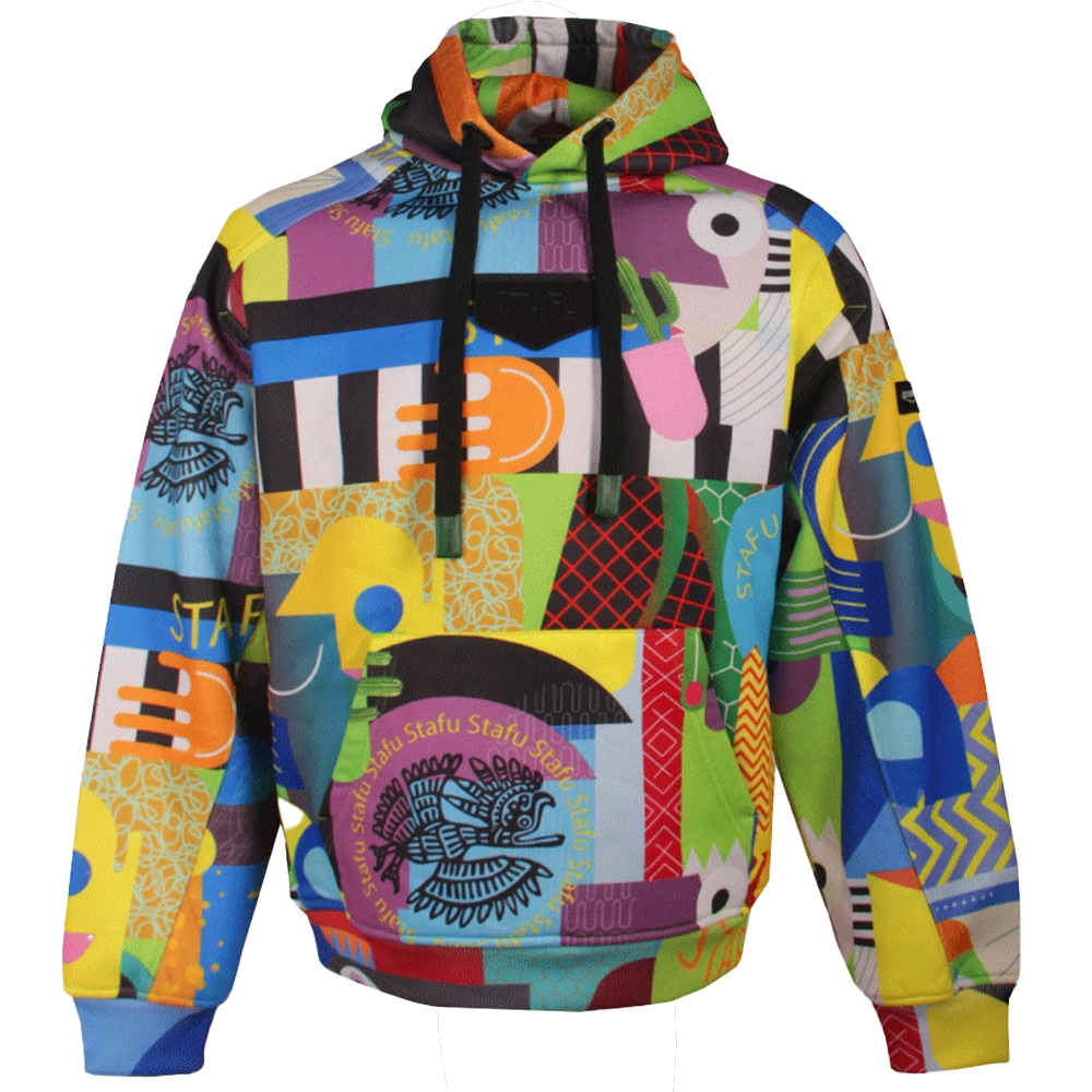 STAFU: Prime Hooded Sweatshirt - COLORFUL FACE