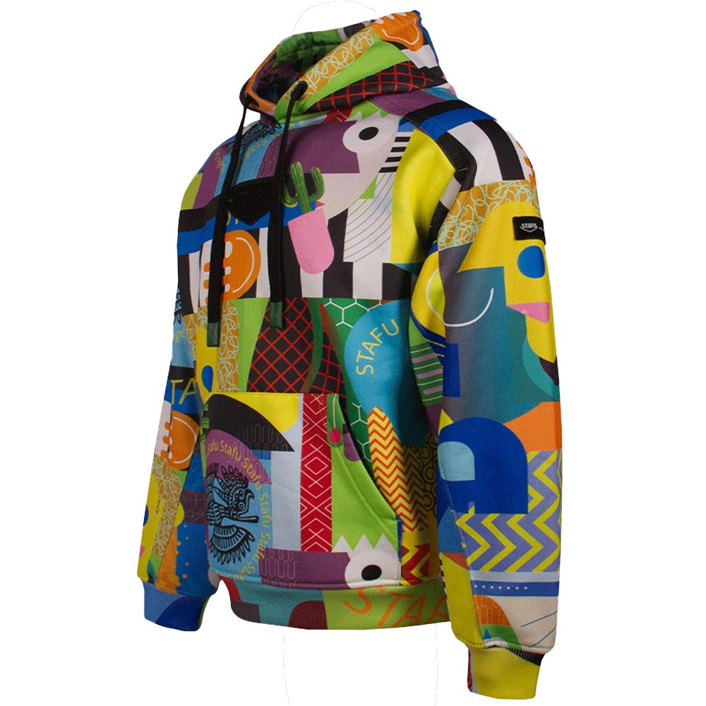 STAFU: Prime Hooded Sweatshirt - COLORFUL FACE – Bild 3