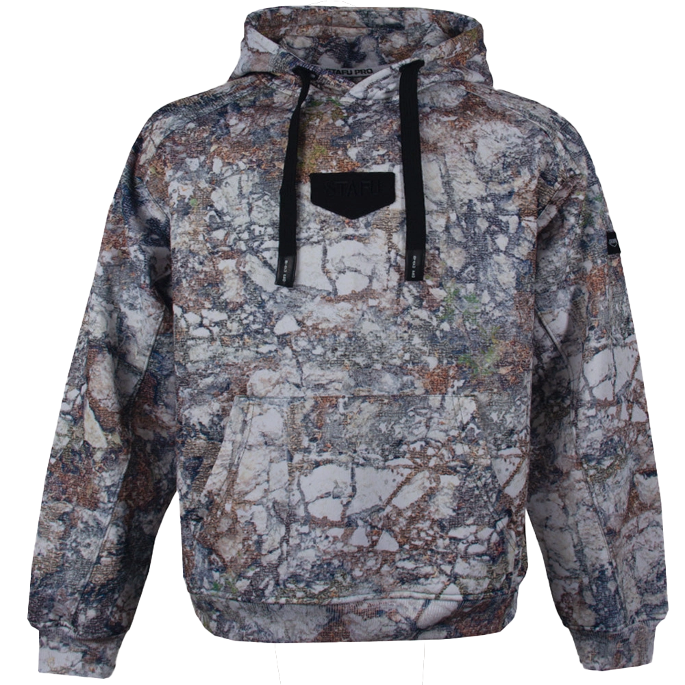 STAFU: Prime Hooded Sweatshirt - LIME STONE CAMO