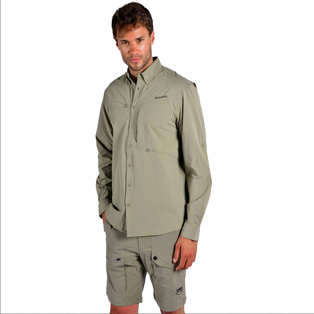 STAFU: Outlander Long Sleeve Shirt - KHAKI