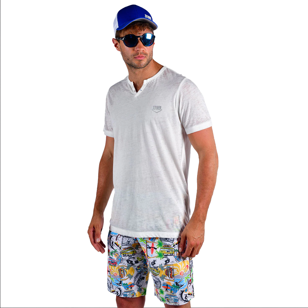 STAFU: Daybreak T-Shirt - WHITE