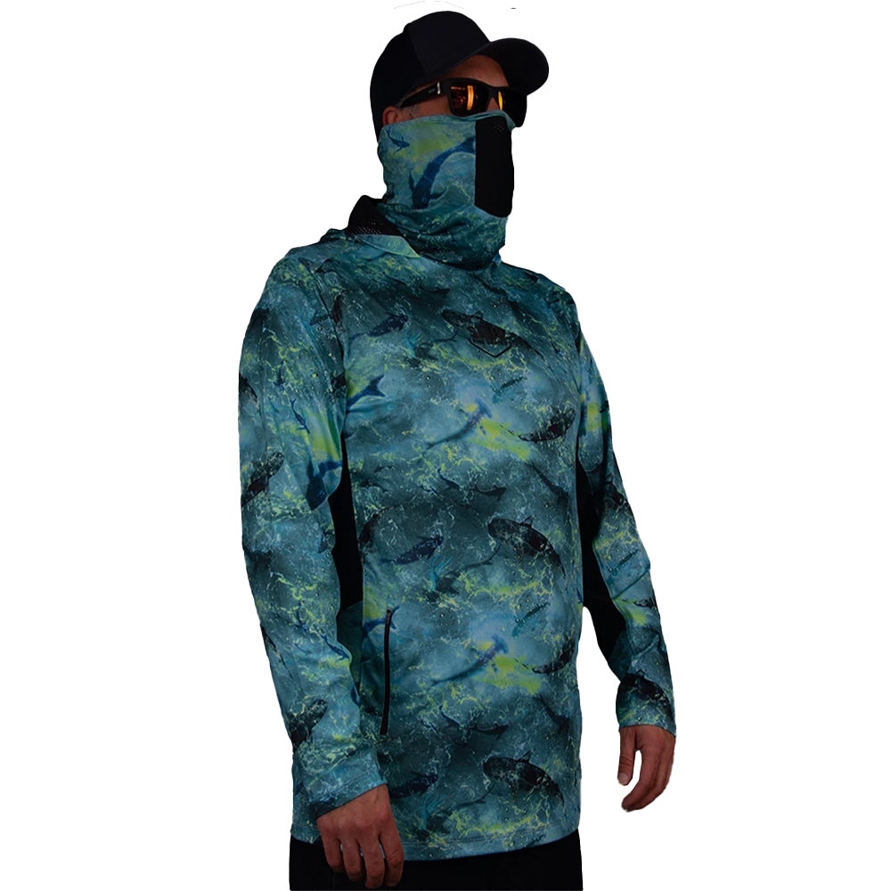 STAFU: Argonaut Masked UV Protection Long Sleeve Performance T-Shirt - SHARK LIME – Bild 3