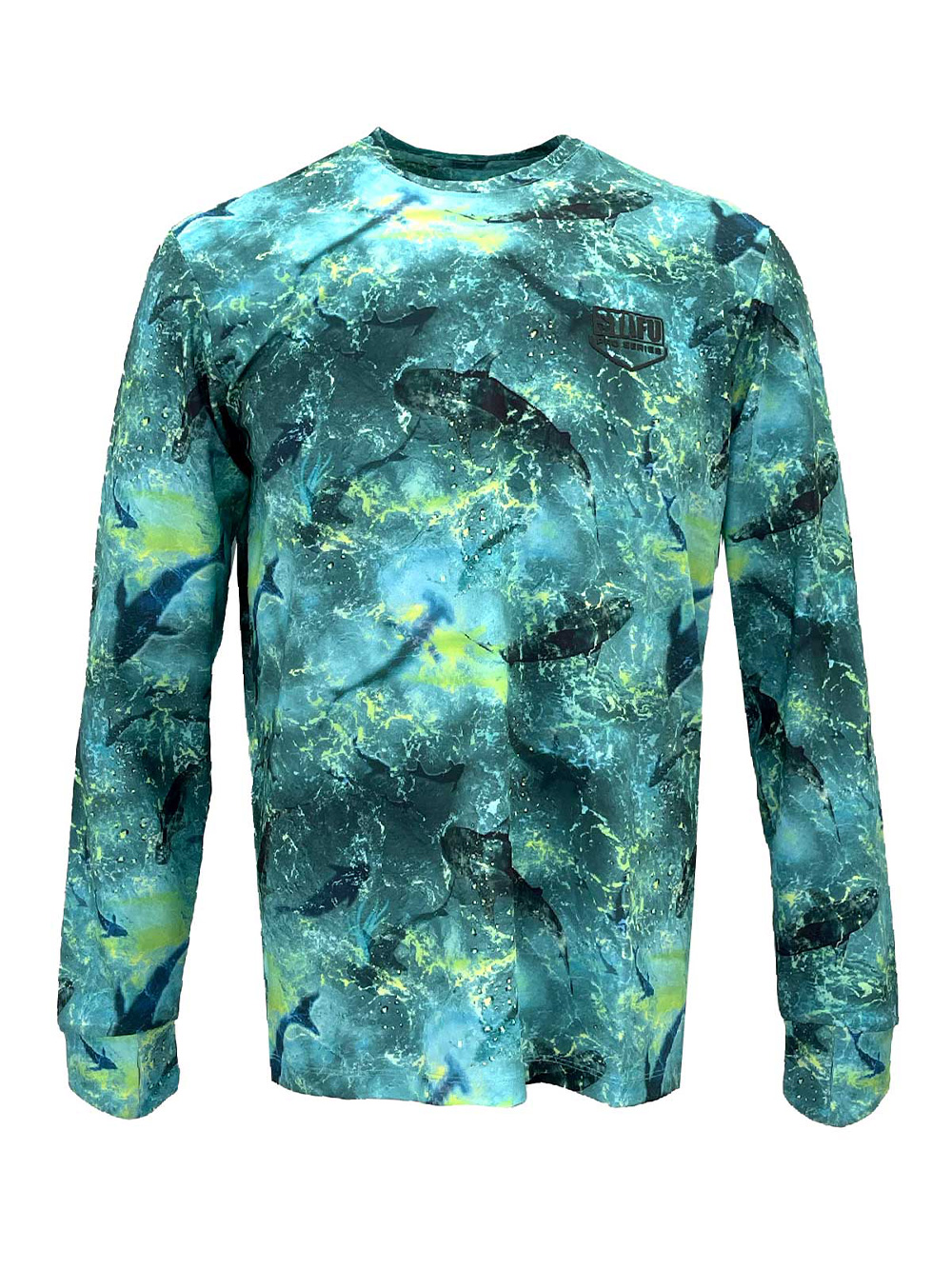 STAFU: Apex UV Long Sleeve Performance T-Shirt - SHARK LIME