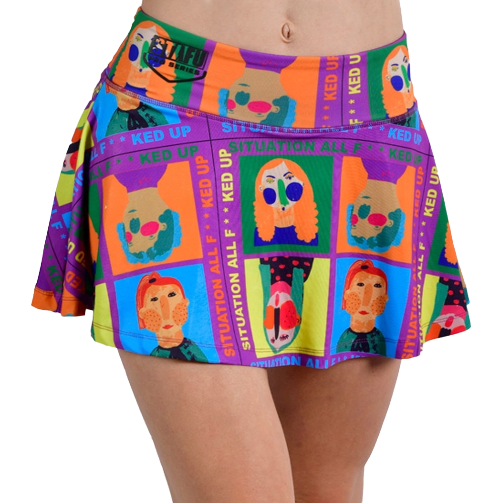 STAFU: Solana Women's Skirt Short - FUNNY FACE PURPLE
