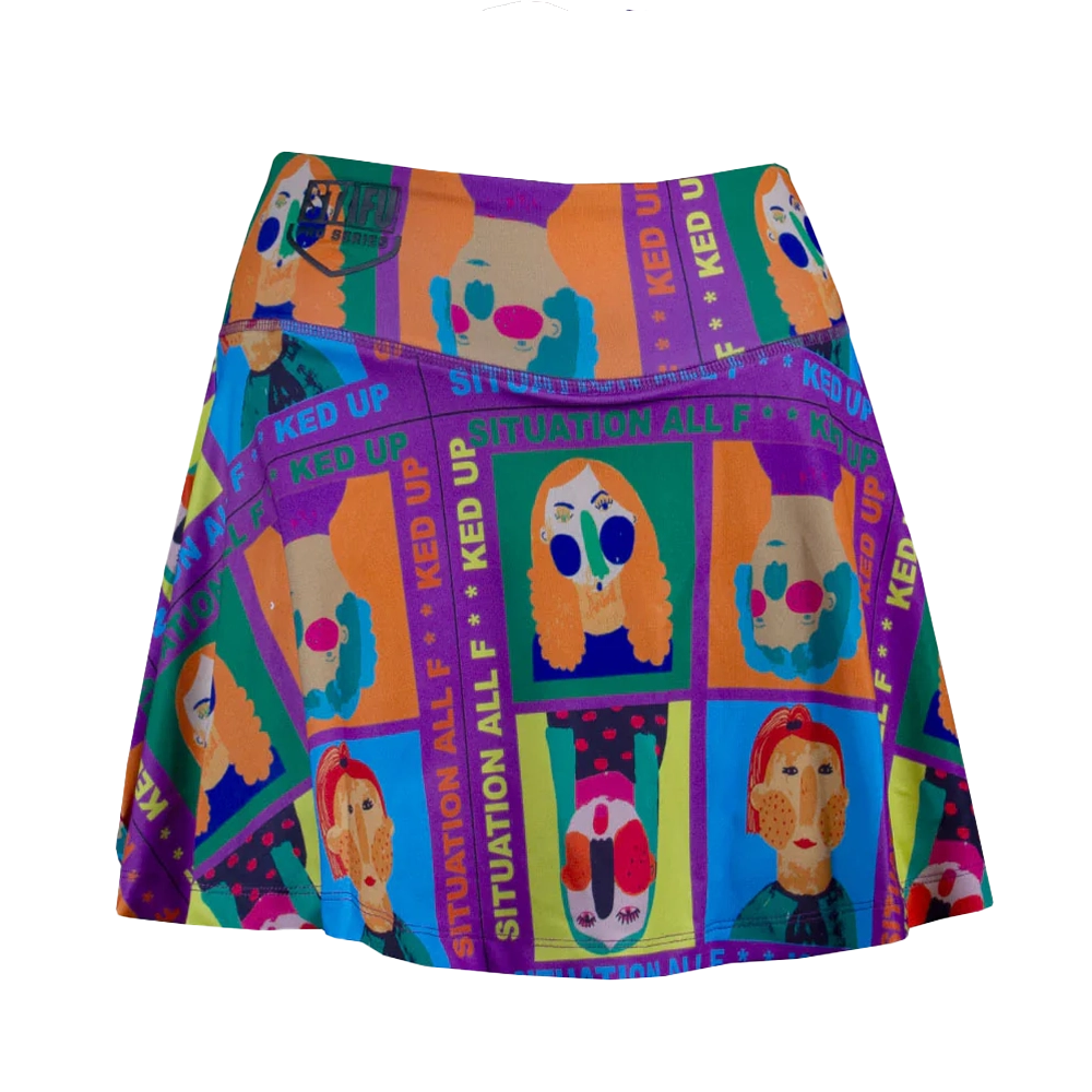 STAFU: Solana Women's Skirt Short - FUNNY FACE PURPLE – Bild 2