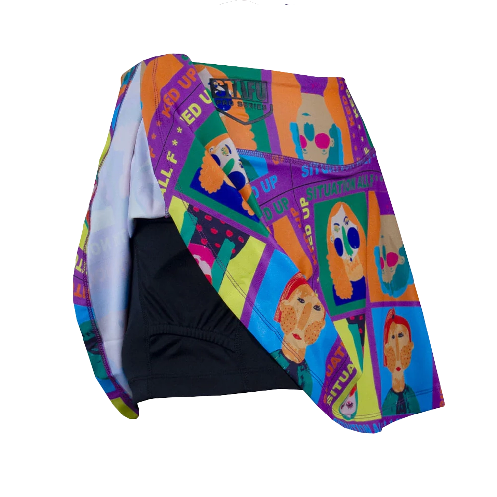 STAFU: Solana Women's Skirt Short - FUNNY FACE PURPLE – Bild 4