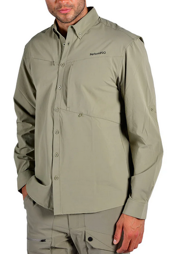 STAFU: Outlander Long Sleeve Shirt - KHAKI