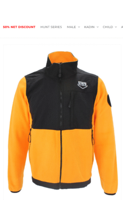 STAFU: Indus Fleece Jacket - ORANGE