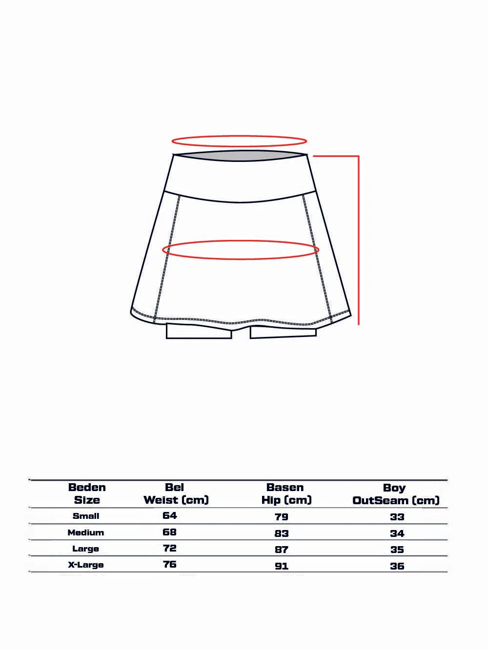 STAFU: Solana Women's Skirt Short - DARK STORM – Bild 5