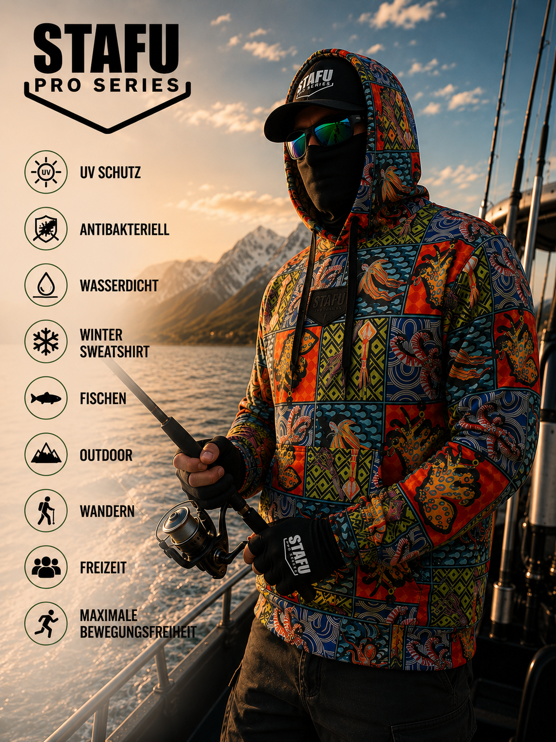 Prime Hooded Sweatshirt - Octopus – Bild 4