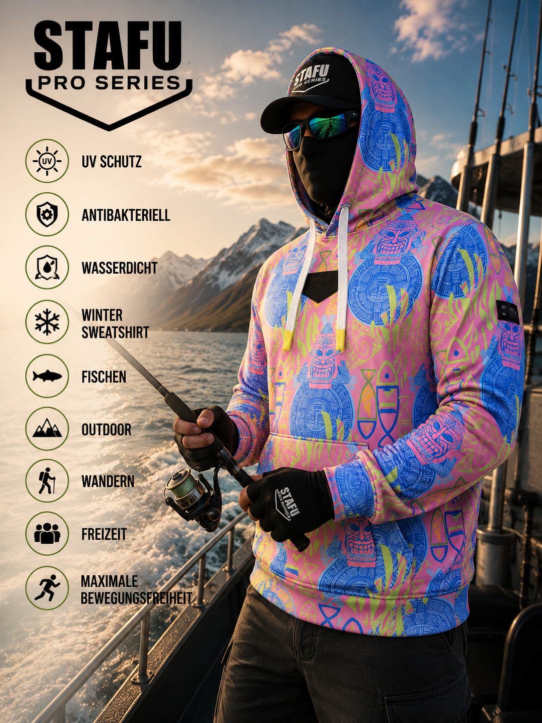 Prime Hooded Sweatshirt - Samoa Pink – Bild 4