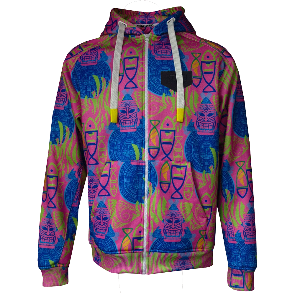 STAFU: Jedi Zippered Hooded Sweatshirt - SAMOA PINK