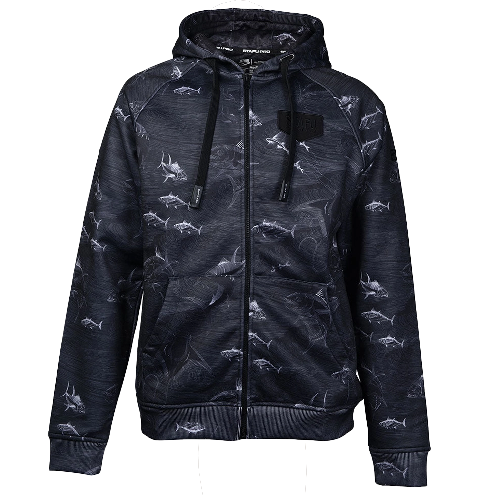 STAFU: Jedi Zippered Hooded Sweatshirt - FRENZY BLACK