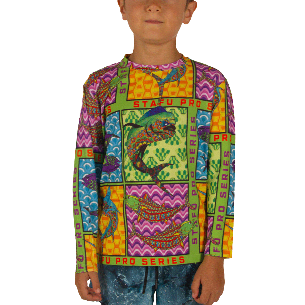 STAFU: Apex Jr. UV Long Sleeve Performance T-Shirt - FISH EYE