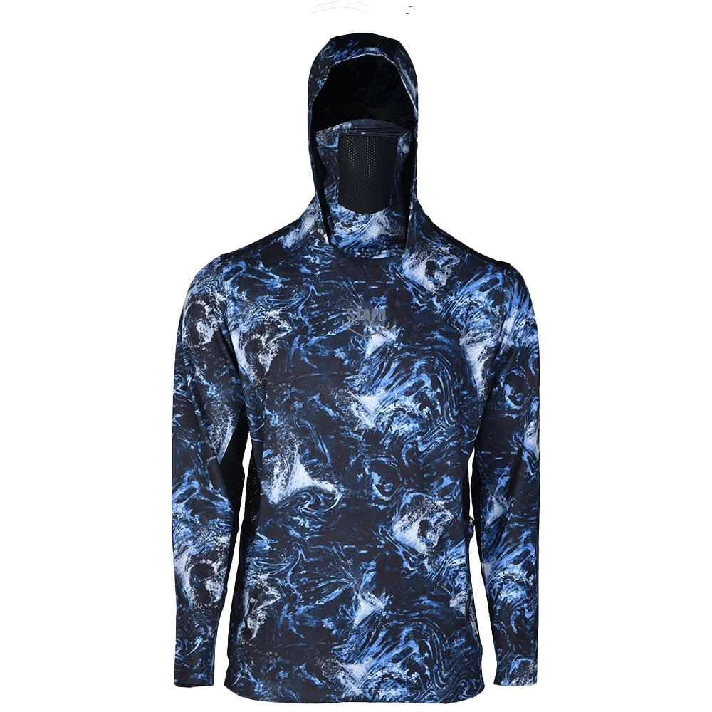 STAFU: Argonaut Masked UV Protection Long Sleeve Performance T-Shirt - DARK STORM