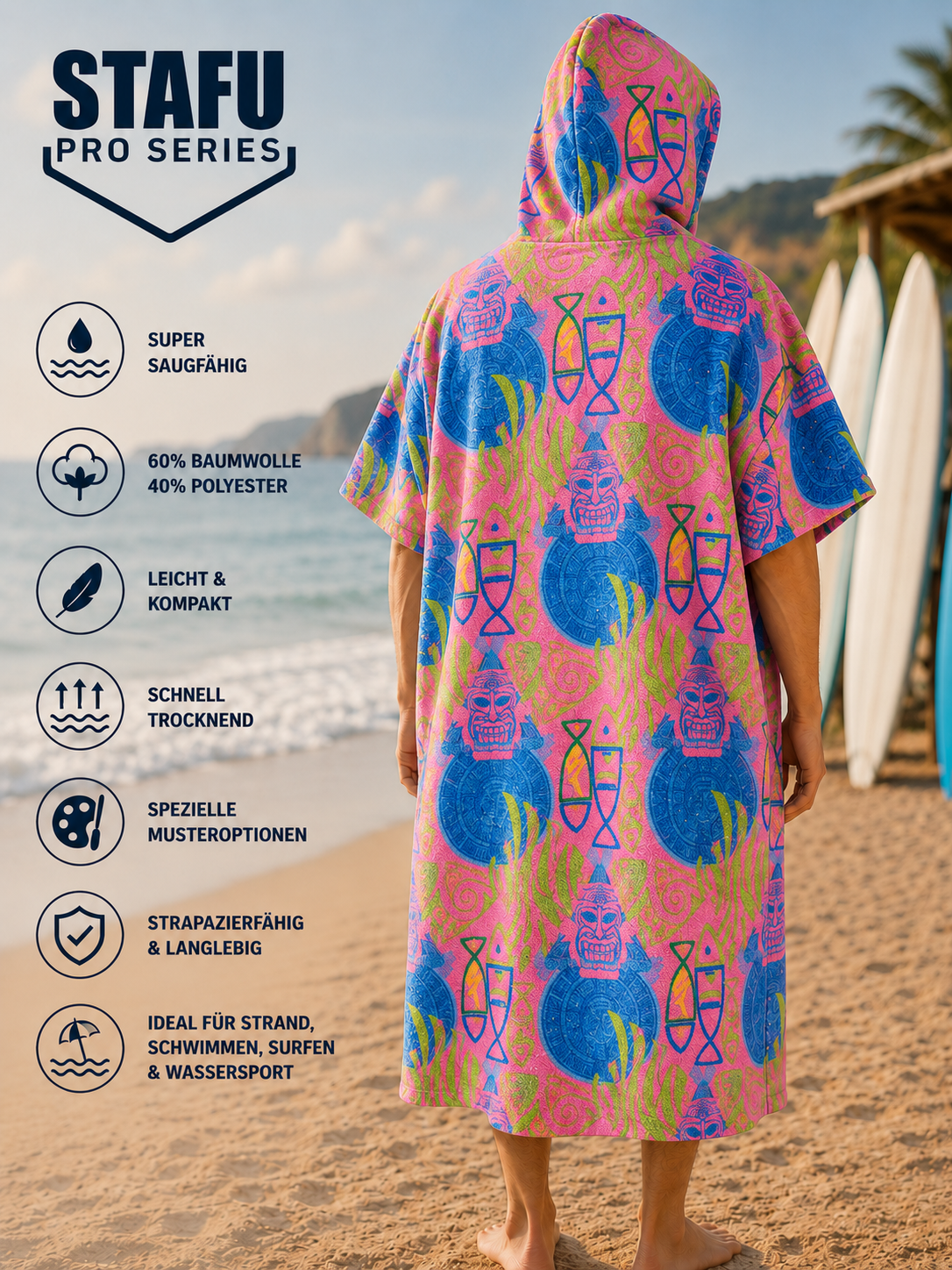 Atlas Poncho - Samoa Pink – Bild 4