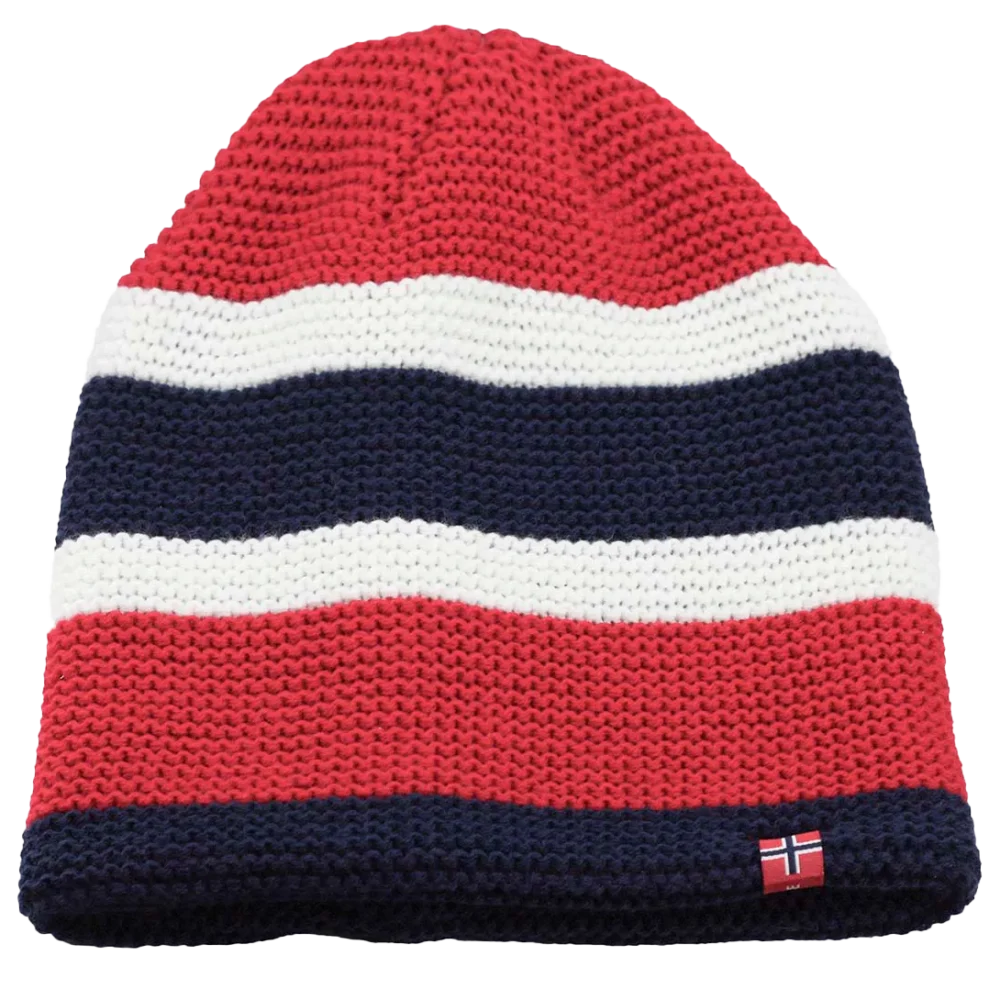 Strickmütze Flagge - rot/weiß/blau
