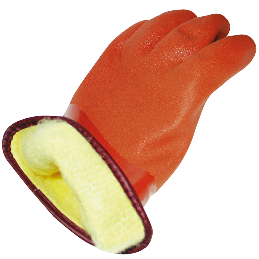 Showa Angelhandschuhe gefüttert - orange