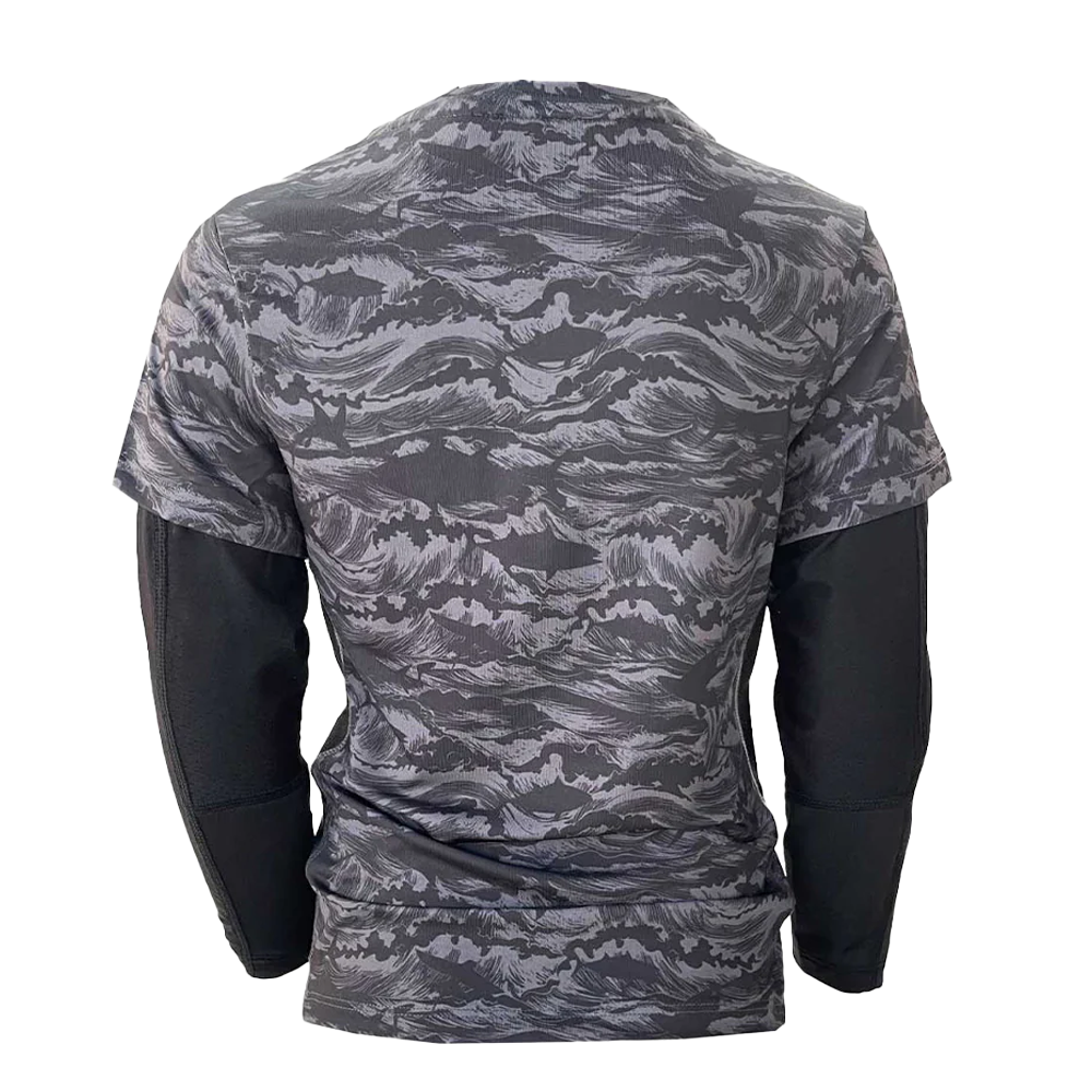 Ahoy Jr. Double-Sleeve UV-Protection T-Shirt - Signature Black – Bild 3