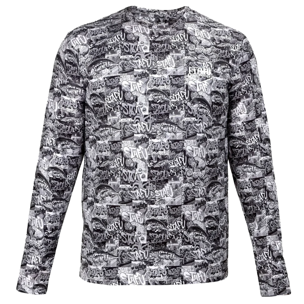 Apex UV Long Sleeve Performance T-Shirt - Grafiti Black