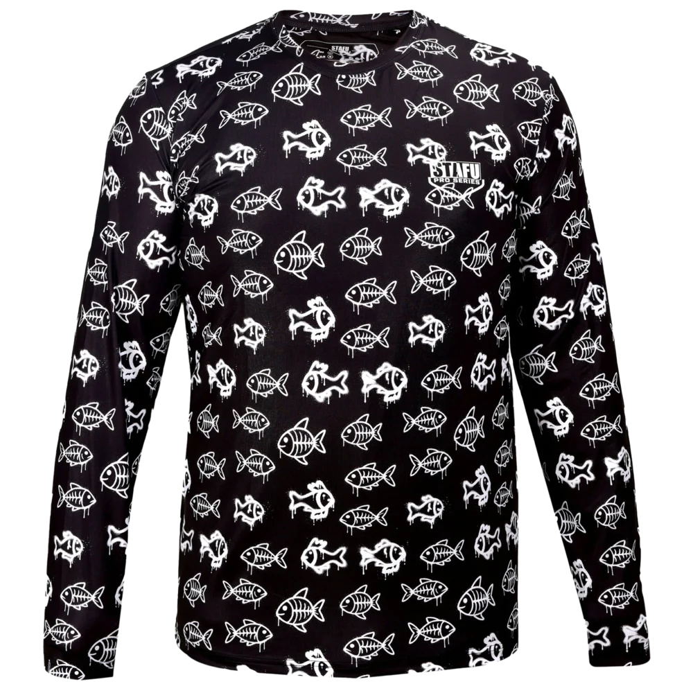 Apex UV Long Sleeve Performance T-Shirt - Kiddish Black