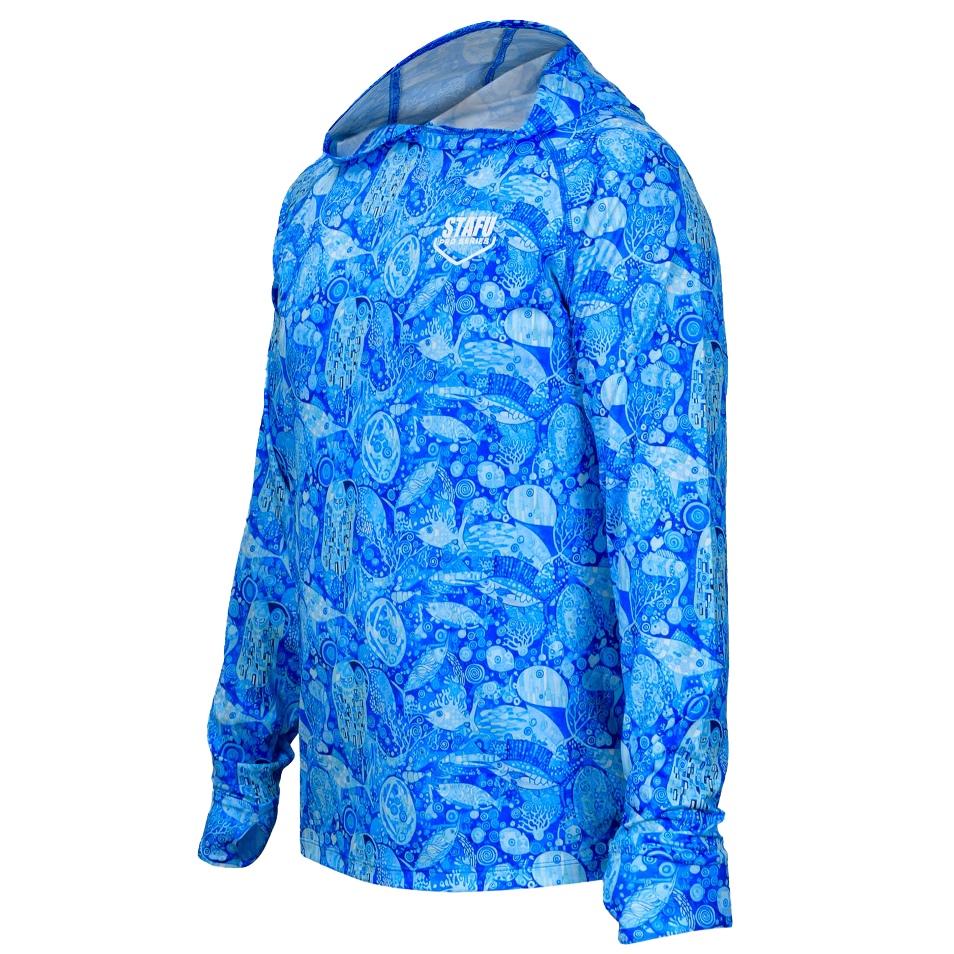 Tasman Hooded Performance T-Shirt - The Kiss Blue – Bild 2