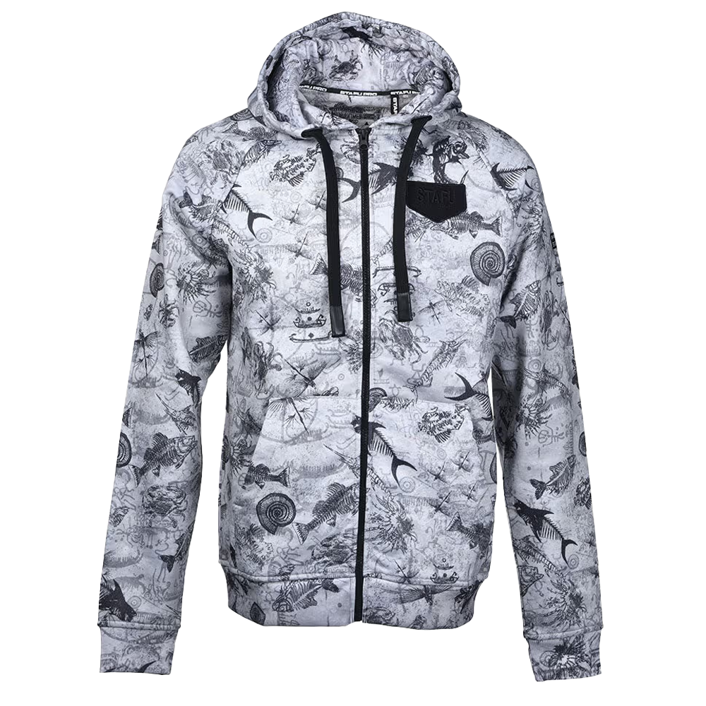Jedi Zippered Hooded Sweatshirt - Paleo Grey
